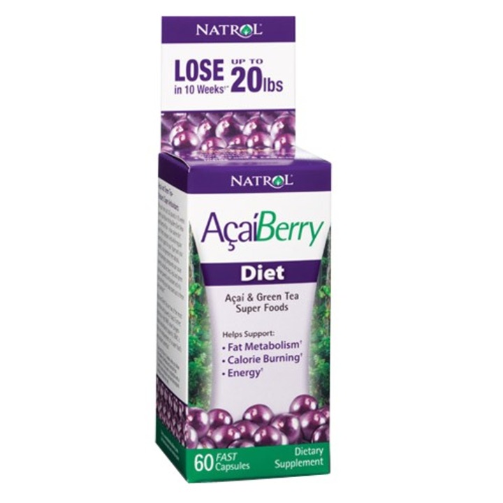 Хранителна добавка Natrol AcaiBerry Diet, 60 caps
