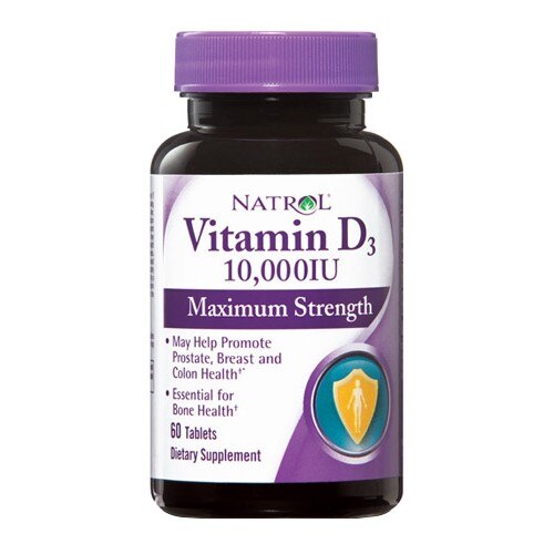 Витамин D Natrol Vitamin D3 10,000 IU, 60 tabs - eMAG.bg