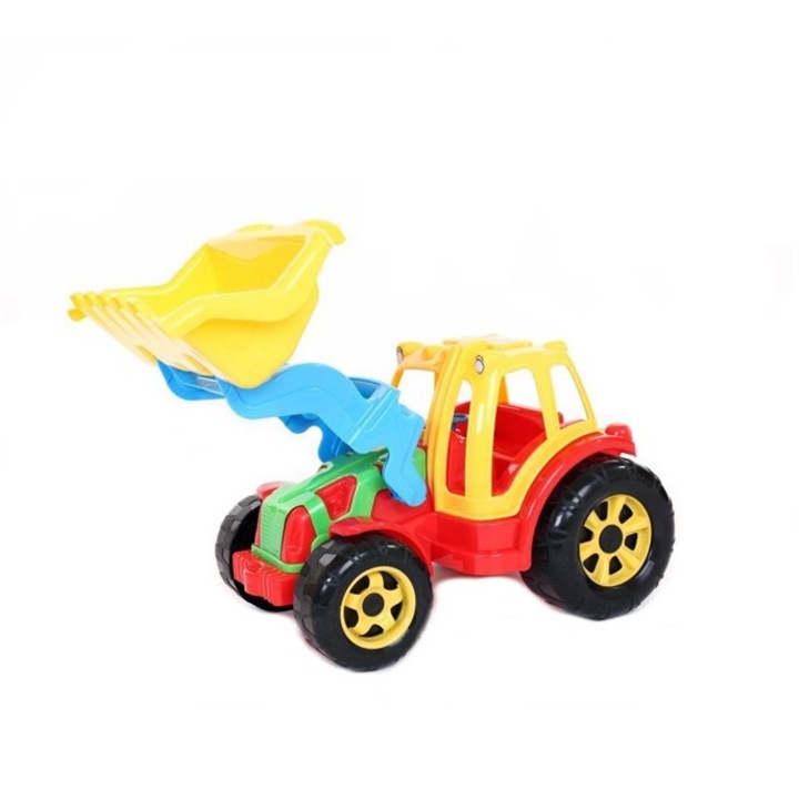 Tractor multicolor cu incarcator frontal