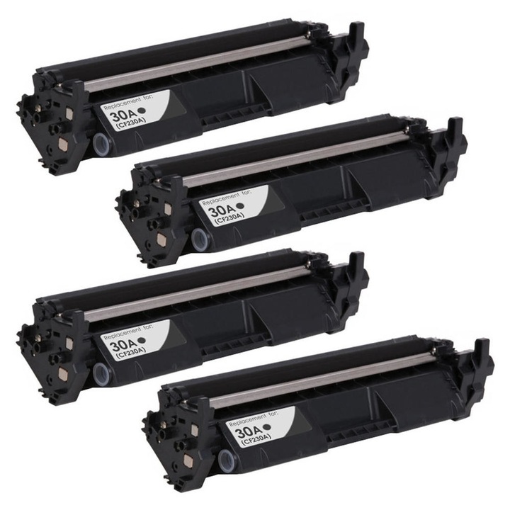 Set 4 Cartuse CF230A 6400Pag. CU CHIP COMPATIBILE Cu HP LaserJet Pro M203dw / LaserJet Pro MFP M227fdw / LaserJet Pro M203dn / LaserJet Pro MFP M227sdn-6400Pag