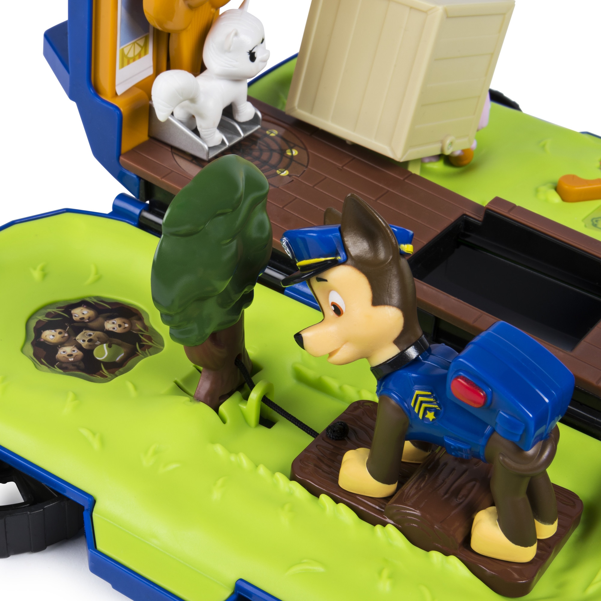 Paw patrol chase's ride rescue store transforming playset