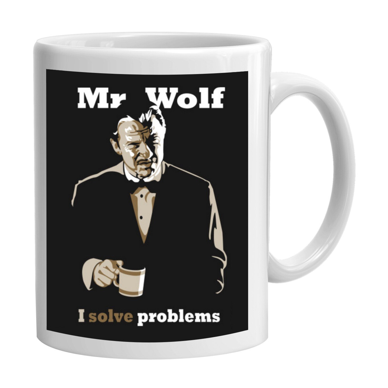 Cana alba, ceramica, capacitate 300 ml, model 