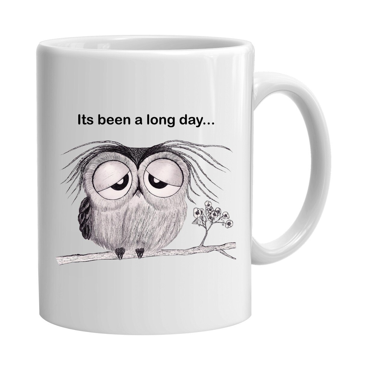 Cana alba, ceramica, capacitate 300 ml, model 