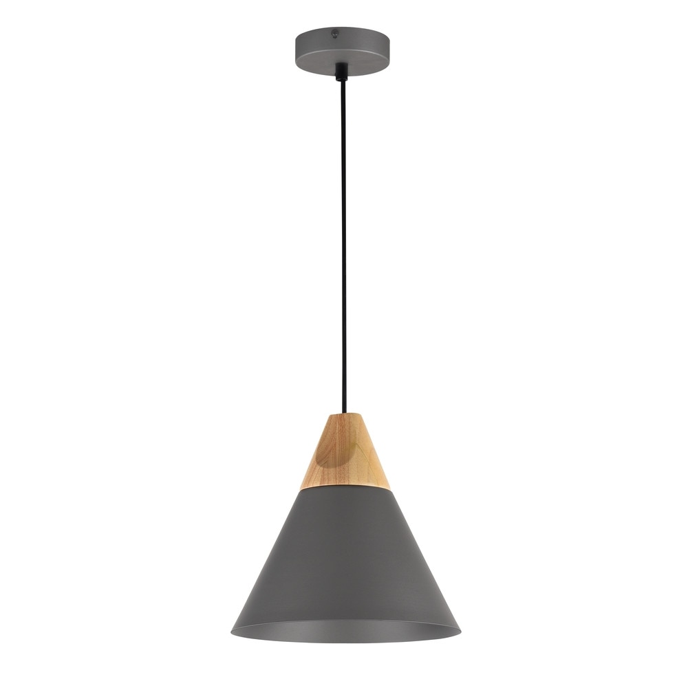 Pendul Bicones, Maytoni, LED, E27, 1 x 60 W, Gri