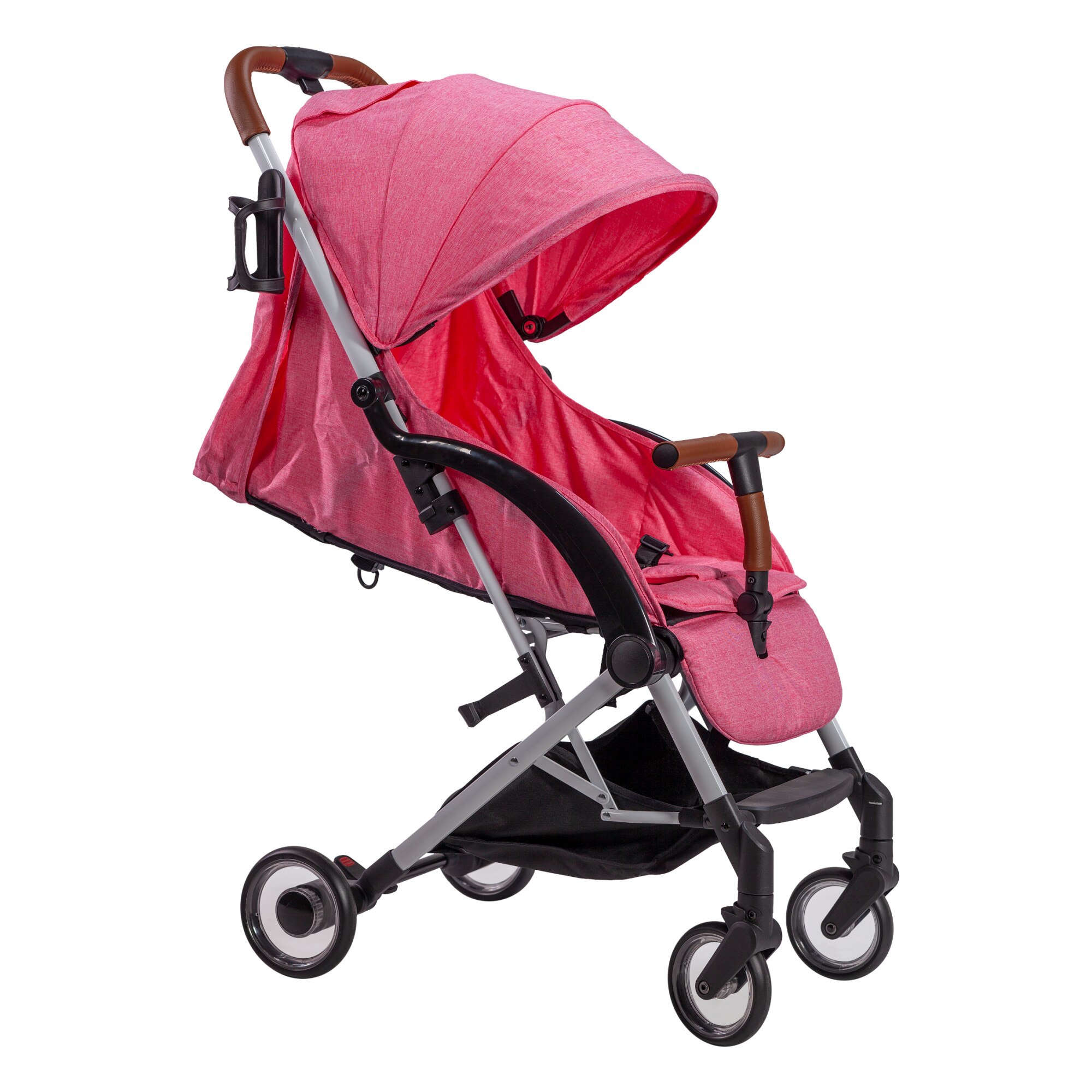 Carucior compact BEBUMI Sport Air 0-4 ani Food tray Foot Cover + Rain Cover Pink/Roz