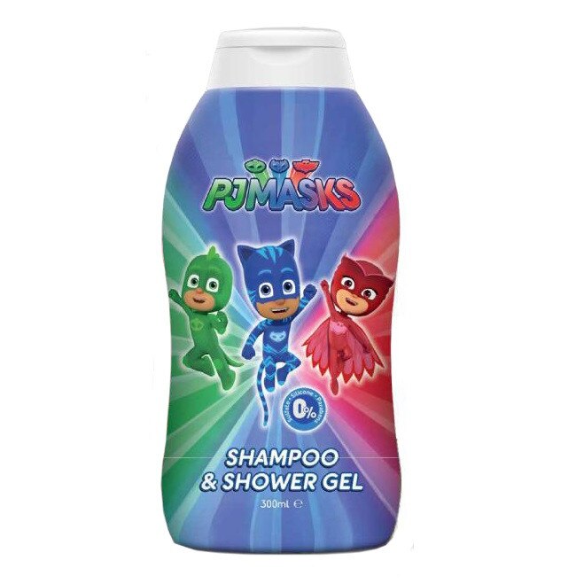 Sampon si gel de dus pentru copii, PJ Masks, 300 ml