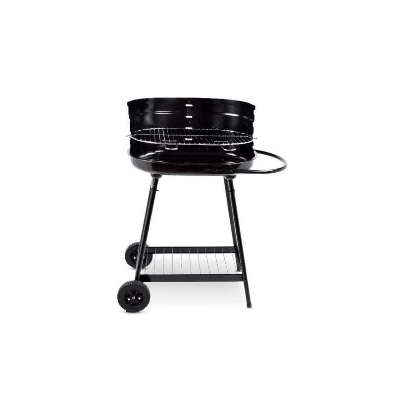 Gratar metalic , Gradina , ATS , 81 x 46 x 92 cm, negru, cu carbune , gratar mobil