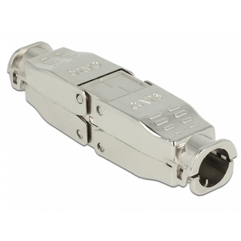 Cupla pentru retea RJ 45 Cat.6 STP toolfree, Delock 86428 Cupla pentru retea RJ 45 Cat.6 STP toolfree, Delock 86428