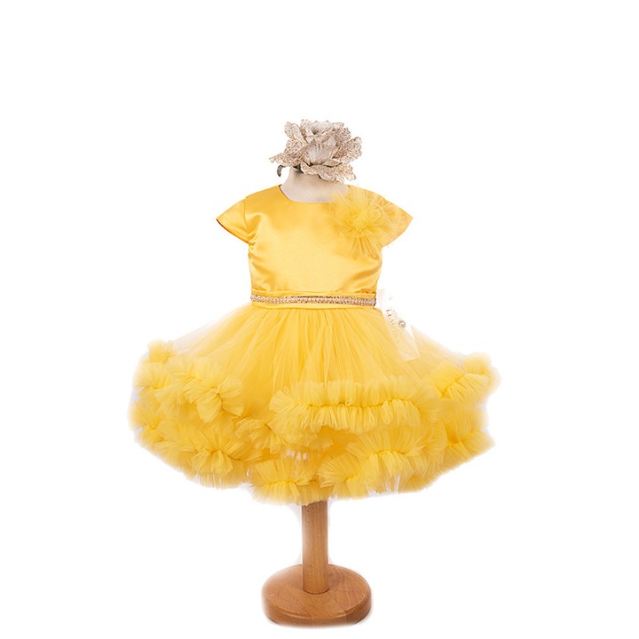 Rochita fetita ocazie Lempika Kitty, Galben