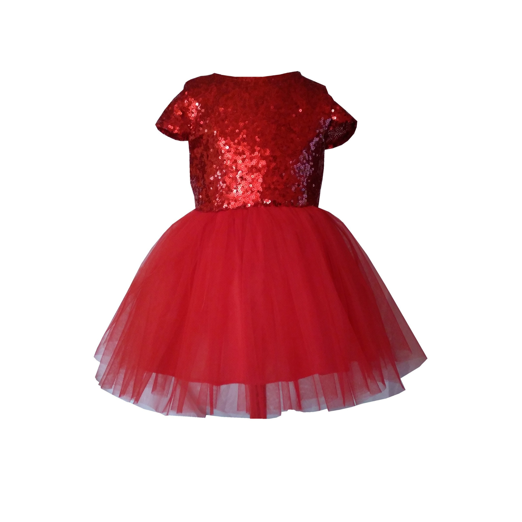 Rochie Rosie cu paiete si fundita detasabila PTK