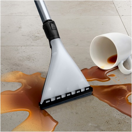 Aspirator cu spalare Bosch BWD41720, 1700 W, 5 L, Filtru Epa, Perie Parchet, Alb/Turcoaz