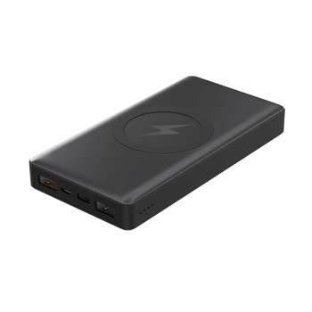 Acumulator extern Qi wireless Platinet 44570,10000mAh Quick Charge,USB tip C,2 intrari 3 iesiri,negru Acumulator extern Qi wireless Platinet 44570,10000mAh Quick Charge,USB tip C,2 intrari 3 iesiri,negru