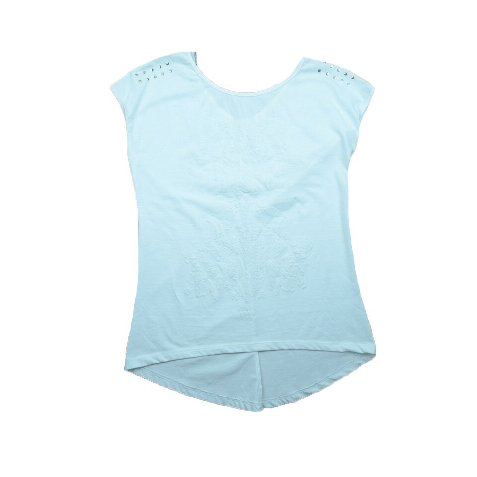 Tricou maneca scurta fetite Atut 5984, Alb, 158