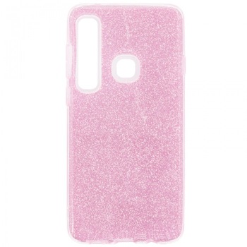 Husa silicon Glitter Samsung A9 2018, Roz Husa silicon Glitter Samsung A9 2018, Roz
