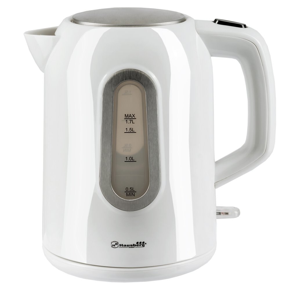 Cana Fierbator Hausberg HB3603A, 1.7 l, 2200W Talpa Inox Oprire Automata