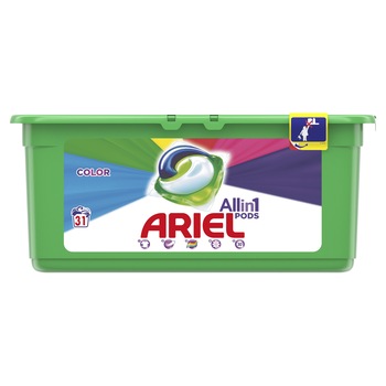 Detergent capsule Ariel All in One PODS Color, 31 spalari