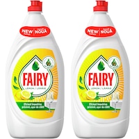 Pachet Detergent de vase Fairy Lemon, 2x800 ml