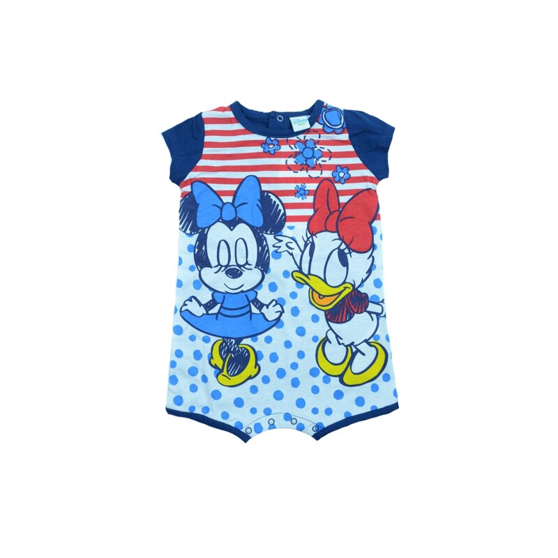 Salopeta de vara pentru fete Sun City Minnie Mouse ER0056, Multicolor, 67 cm