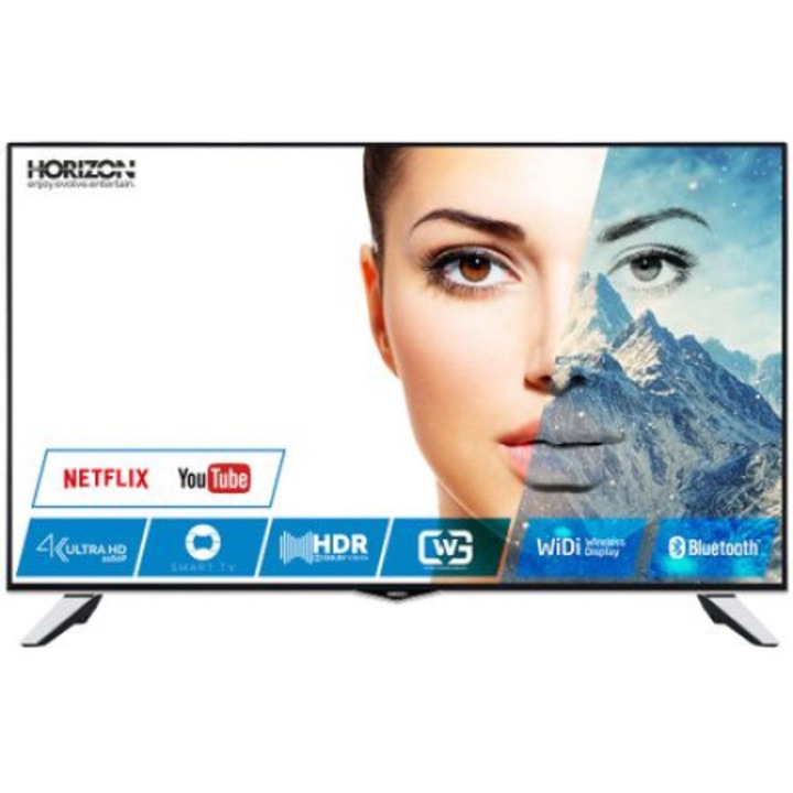 Televizor LED Smart Horizon, 109 cm, 43HL8530U, 4K Ultra HD cu suport TV de perete, Clasa A+