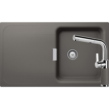 Kit chiuveta Schock Wembley D-100 860 x 510 mm si baterie Schock SC-540 cu Dus Extractibil Silverstone Cristadur Kit chiuveta Schock Wembley D-100 860 x 510 mm si baterie Schock SC-540 cu Dus Extractibil Silverstone Cristadur