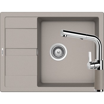 Kit chiuveta Schock Ronda D-100L 650 x 500 mm si baterie Schock SC-540 cu Dus Extractibil Beton Cristalite Kit chiuveta Schock Ronda D-100L 650 x 500 mm si baterie Schock SC-540 cu Dus Extractibil Beton Cristalite