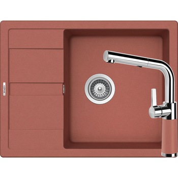 Kit chiuveta Schock Ronda D-100L 650 x 500 mm si baterie Schock SC-540 cu Dus Extractibil Canyon Cristalite Kit chiuveta Schock Ronda D-100L 650 x 500 mm si baterie Schock SC-540 cu Dus Extractibil Canyon Cristalite