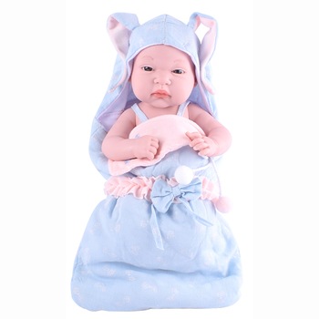 Papusa Mappy - Baby so lovely, cu sac de dormit, bleu Papusa Mappy - Baby so lovely, cu sac de dormit, bleu