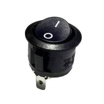 Set 50 Intrerupatoare Rotunde, Mic Negru, plastic ABS, 23 x 17.5mm, 6A, 250V - 10A/125V, negru Set 50 Intrerupatoare Rotunde, Mic Negru, plastic ABS, 23 x 17.5mm, 6A, 250V - 10A/125V, negru