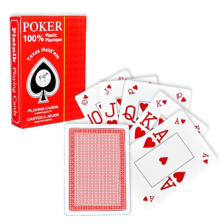Hunger Knead Second grade Carti de joc poker Texas Hold'em, profesionale, Piatnik (Austria), 100%  plastic, index mare + peek index, culoare spate rosu - eMAG.ro