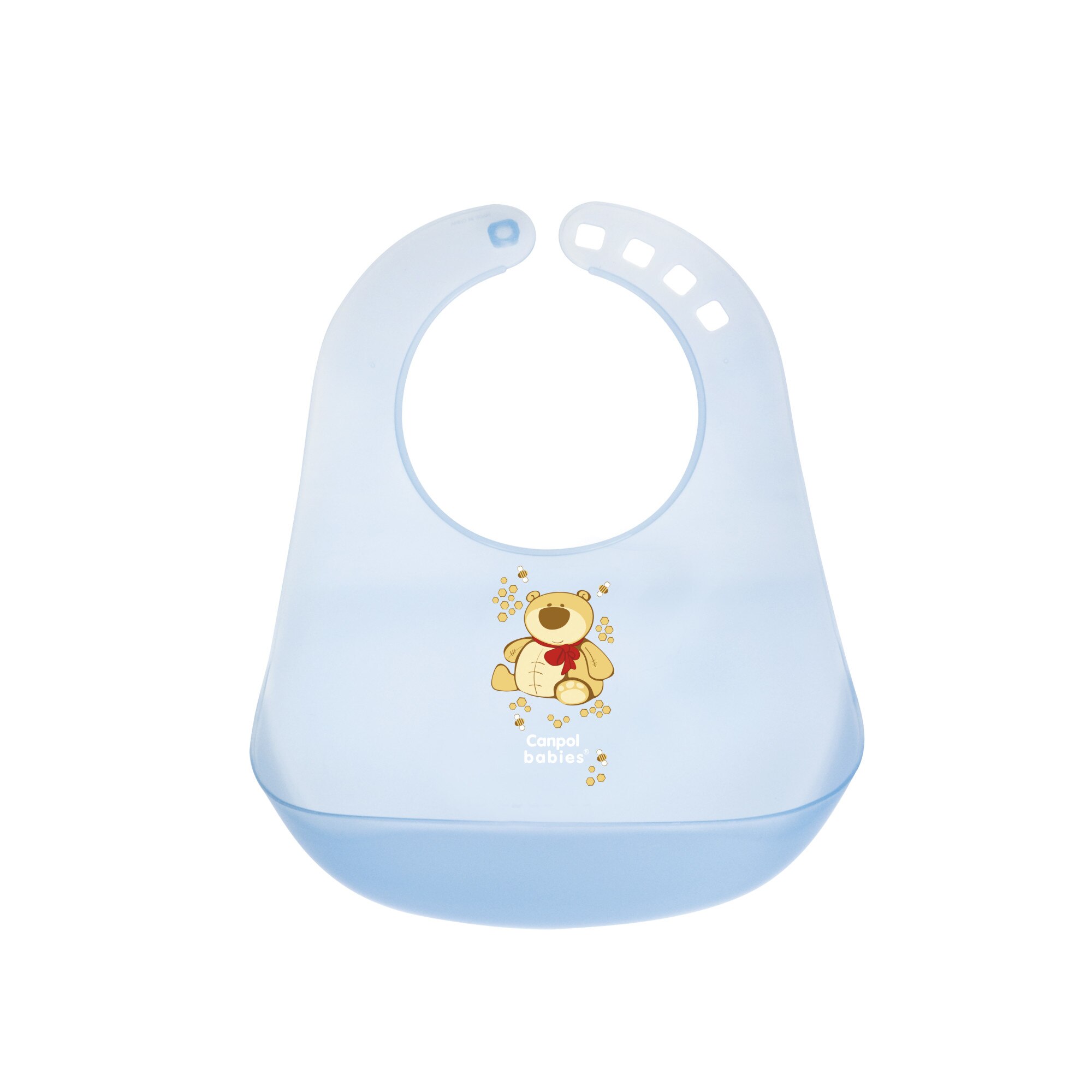 Barbita plastic tare, buzunar, albastru, Canpol, 2/404