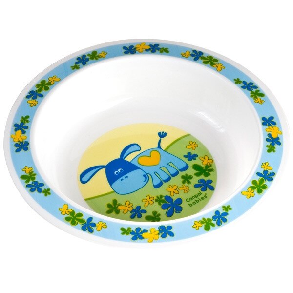 Castron plastic, animale, albastru, Canpol, 4/412, 270 ml