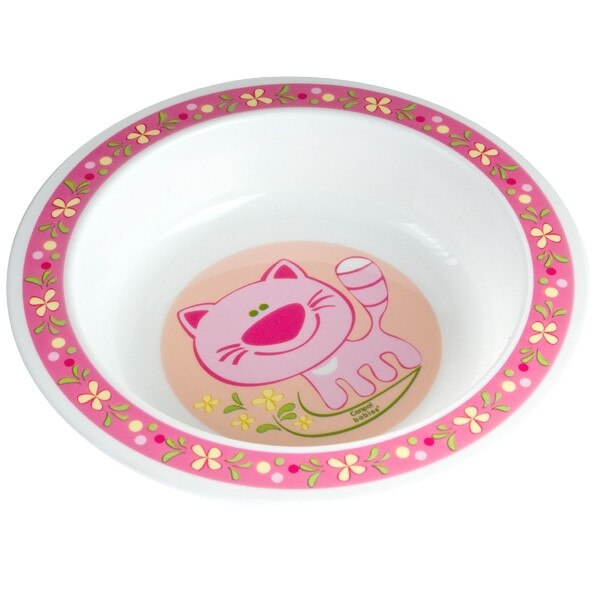 Castron plastic, animale, roz, Canpol, 4/412, 270 ml