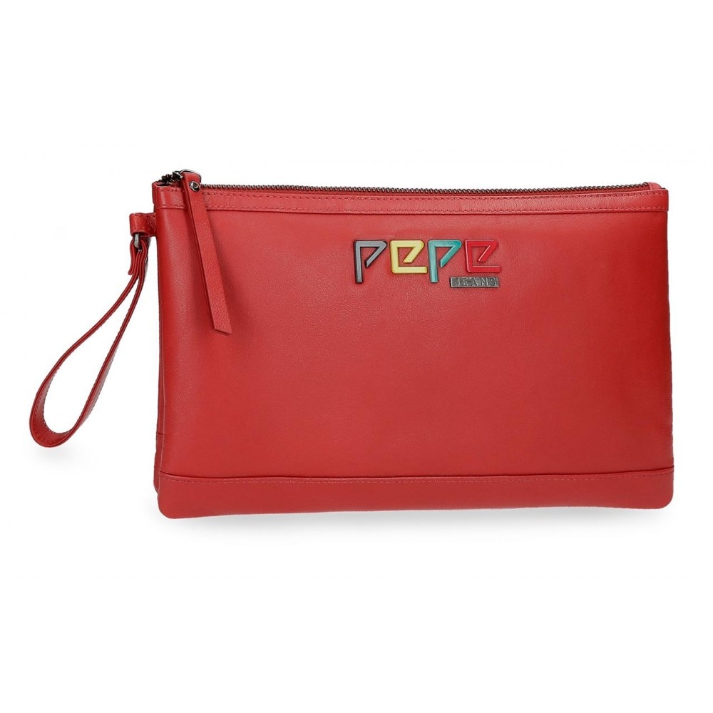 Borseta 27 cm Pepe Jeans Mandala rosu