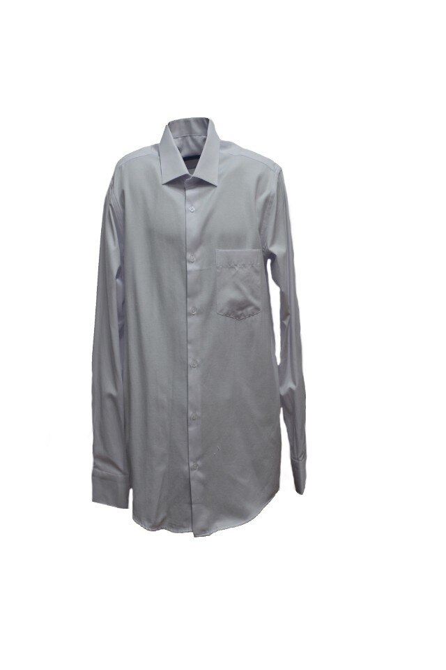 Camasa barbateasca de zi, model simplu, D&J Exclusive, Alb