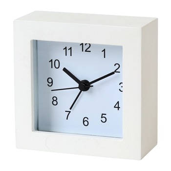 Ceas de masa Platinet PZAP cu alarma, Alb ,Plain (8,7x8,7x4 cm) Ceas de masa Platinet PZAP cu alarma, Alb ,Plain (8,7x8,7x4 cm)