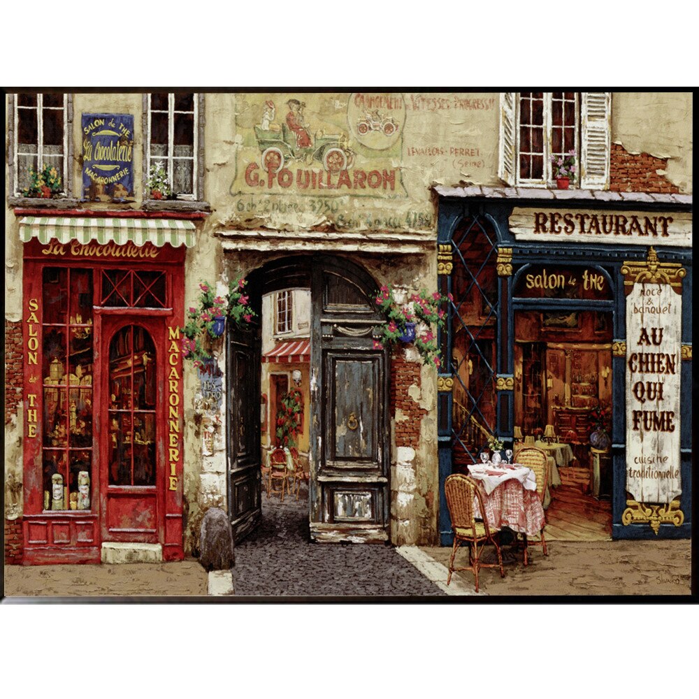 Tablou inramat pe suport de lemn 