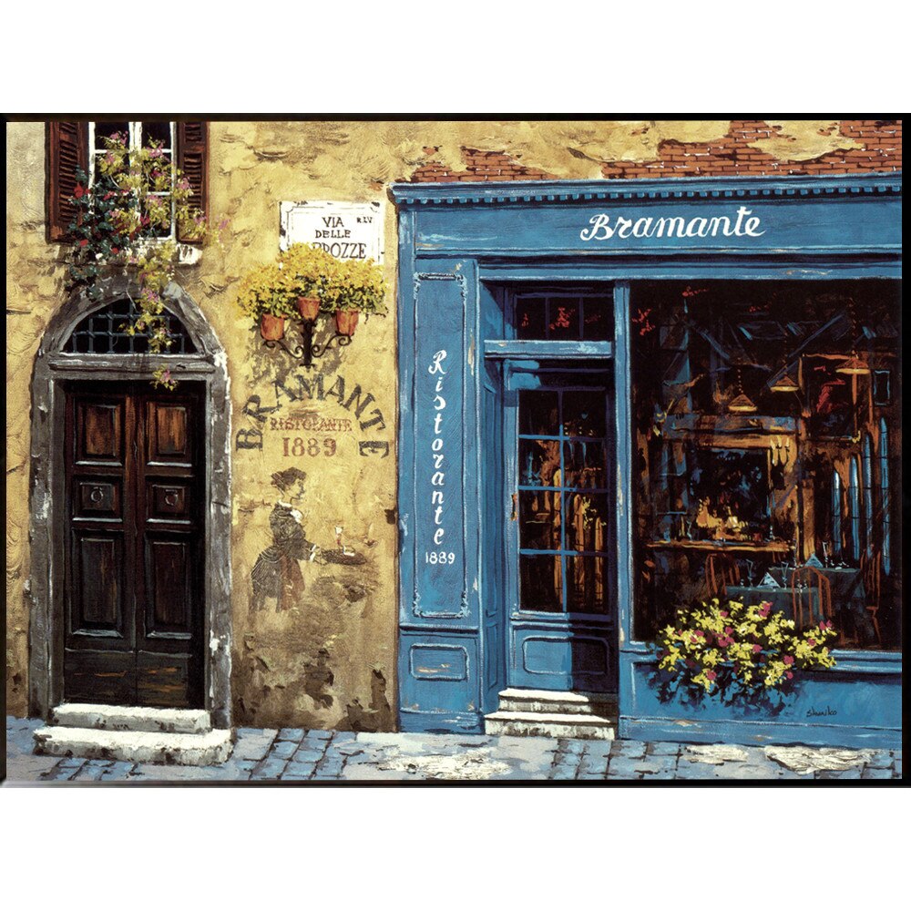 Tablou inramat pe suport de lemn 