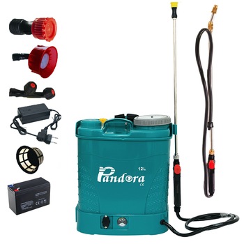 Set Pompa stropit electrica Pandora 12L + Lance Telescopica 2.8m, Vermorel cu acumulator Set Pompa stropit electrica Pandora 12L + Lance Telescopica 2.8m, Vermorel cu acumulator