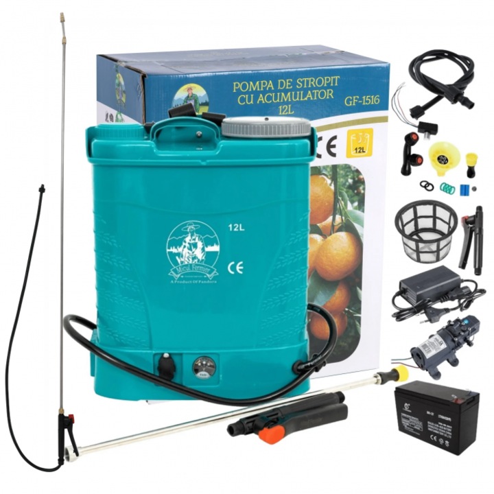 Pandora elektromos kézi permetező készlet, 12 l