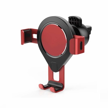Suport auto 360° pentru telefon, de prins in grila de ventilatie cu brate metalice Suport auto 360° pentru telefon, de prins in grila de ventilatie cu brate metalice