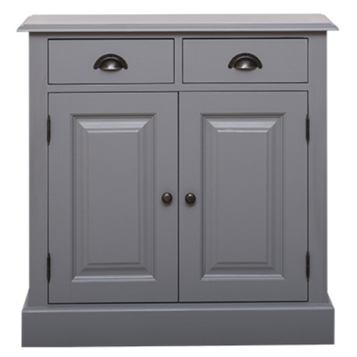 Szel-Mob szekrény 2 ajtóval és 2 fiókkal, festett, tömörfa