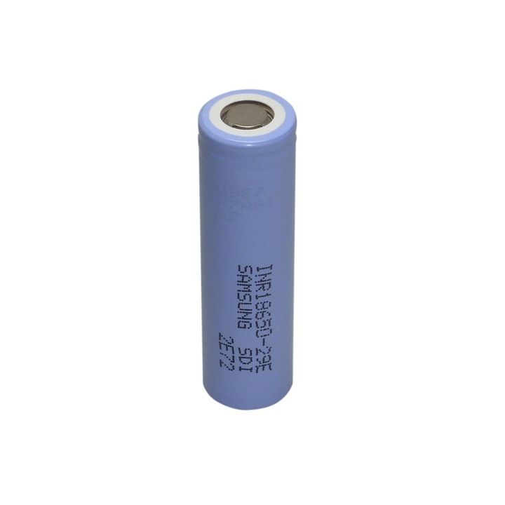 Литиево-йонна батерия Samsung, INR 18650-29E, 3.7 V, 2900 mAh, 8.25A