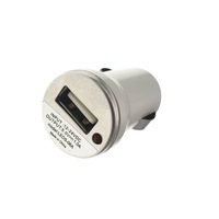 Incarcator de masina LEDS-06A,adaptor USB 5V 1A pentru bricheta,alb