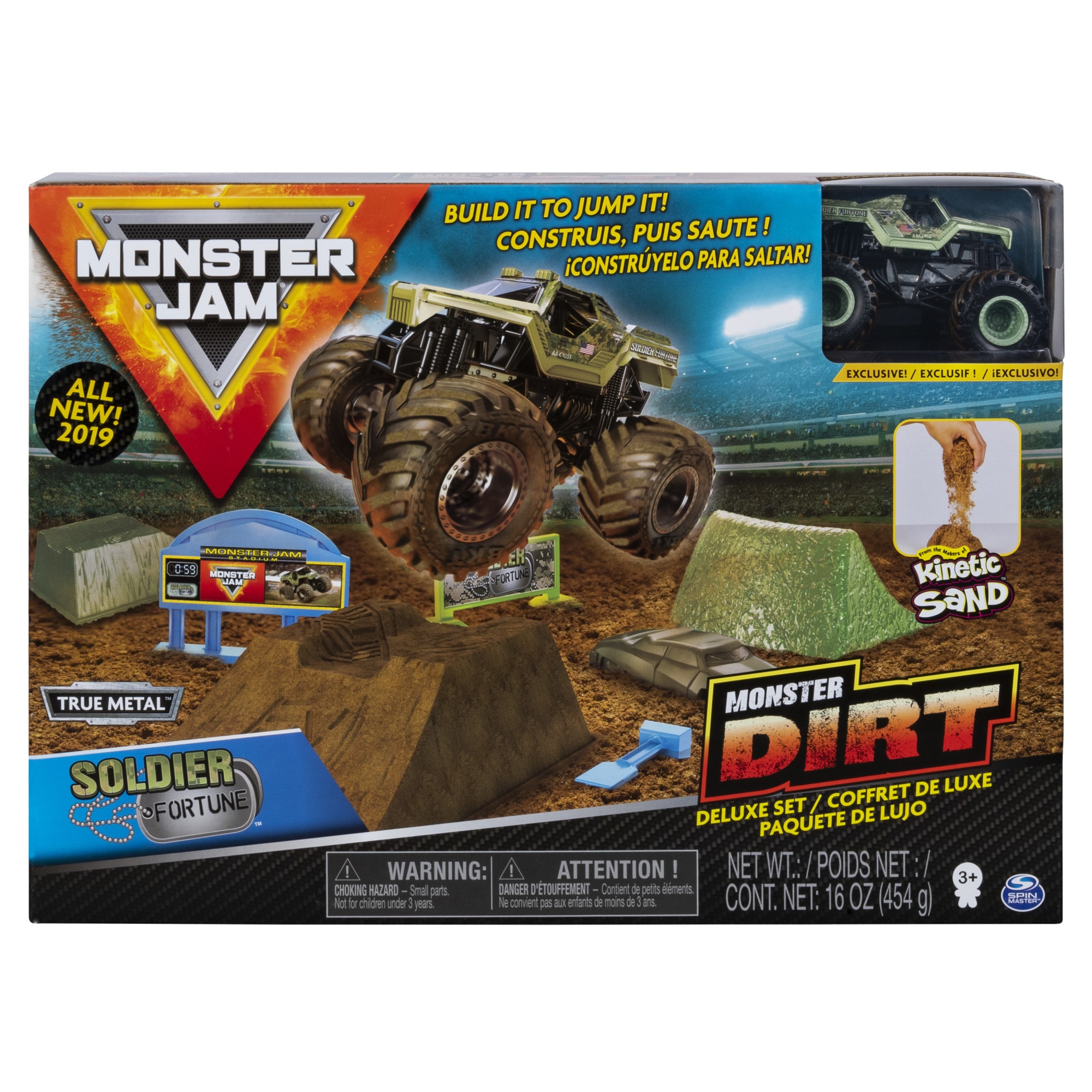 Monster truck sales kinetic sand