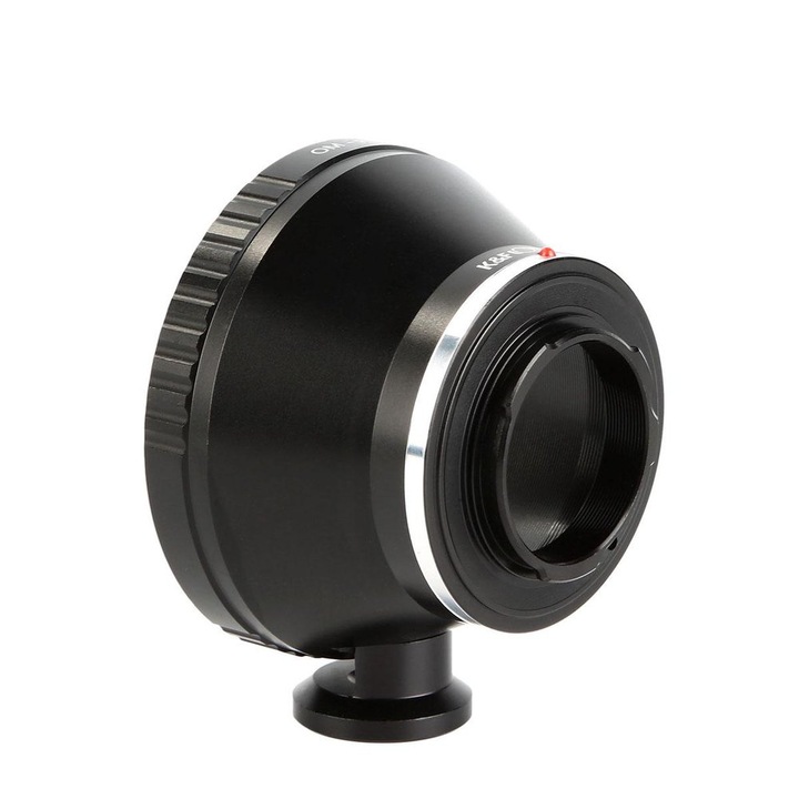 Adaptor montura K&F Concept OM-P/Q de la Olympus OM la Pentax Q-Mount cu adaptor pentru trepied KF06.295