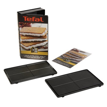 Set 2 placi pentru foi de napolitana Tefal Snack Collection+ Carte de retete, XA800512 Set 2 placi pentru foi de napolitana Tefal Snack Collection+ Carte de retete, XA800512