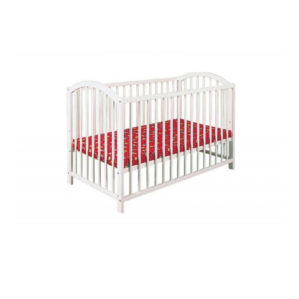 Patut copii lemn fara sertar KLUPS Ewelina I Alb