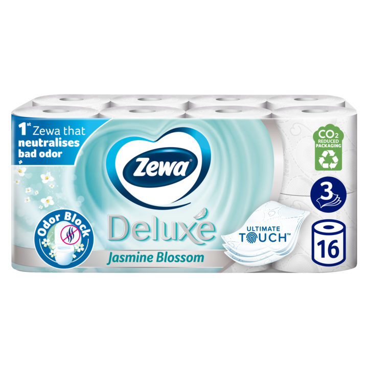 Zewa Deluxe 3 rétegű toalettpapír, Jasmine Blossom, 16 tekercs