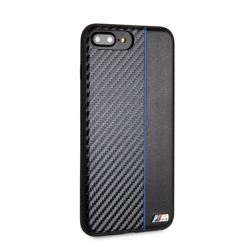 Husa telefon Tpu + Pu Carbon , tip bumper , Bmw pentru Apple iPhone 7/8 Plus , neagra
