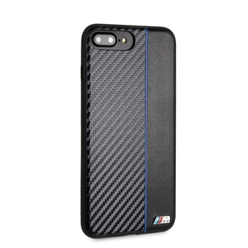 Husa telefon Tpu + Pu Carbon , tip bumper , Bmw pentru Apple iPhone 7/8 Plus , neagra Husa telefon Tpu + Pu Carbon , tip bumper , Bmw pentru Apple iPhone 7/8 Plus , neagra
